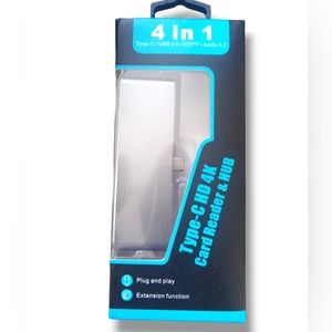 4 in 1 Multi-port Type C To USB-C 4K HDMI Adapter USB 3.0 Cable Hub